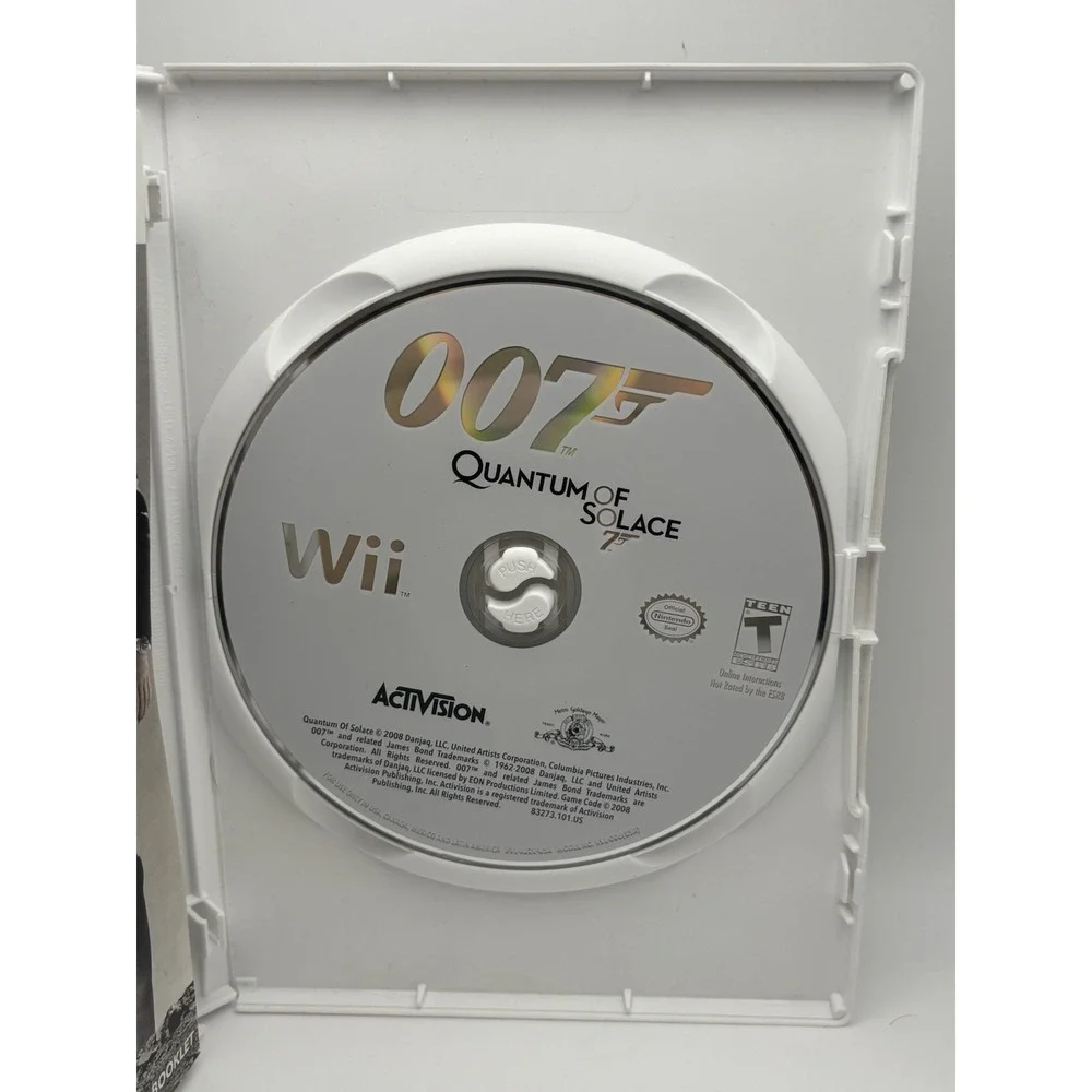 James Bond 007: Quantum of Solace Nintendo Wii 2008 Complete CIB